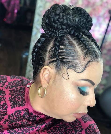 goddess braids with a ponytail|goddess braids hairstyles pictures.